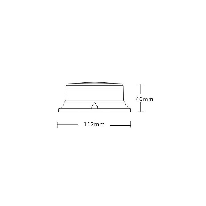Lampa błyskowa PICO LED blue mag R10 R65 niebieska