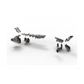 Wzmocnienia przedniego mostu Dana 44 Jeep Wrangler JK Rubicon 2007-2018 zestaw 3