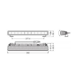 LEDriving® LIGHTBAR 29W SX300-CB 35x6,1x3,8