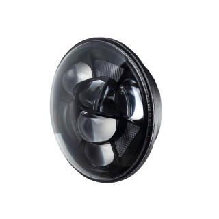 REFLEKTOR 7" LED ŚWIATŁA MIJANIA DROGOWE POZYCJA DRL E4 12-24V, CZARNY