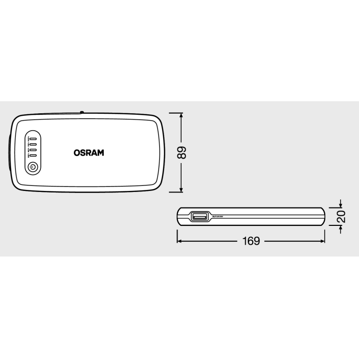 BATTERYstart 200 12V 6000mAh Osram Jump Starter