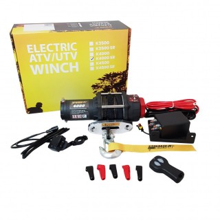 Wyciągarka KangaroowinchK3000SR 1814KG syntetyk PW4000SR 1814kg Powerwinch 12V z liną syntetyczną ze sterowaniem bezprzewodowym