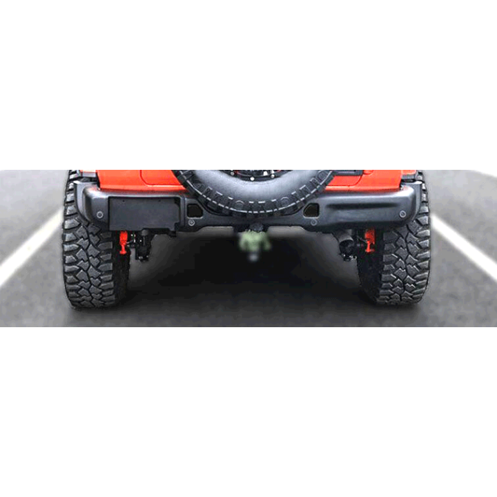 Zderzak aluminiowy tylny Wrangler JL z miejscami na czujniki