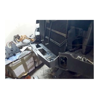 Jeep Grand Cherokee WJ / WG 1998-2004 płyta montażowa wyciągarki powiększona z uchwytami szekli i osłoną czolową czarna