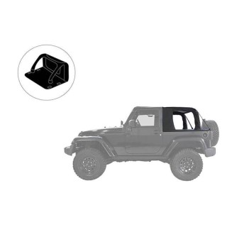 Dach miękki bezstelażowy typu Cargo ze ścianką WRangler JL