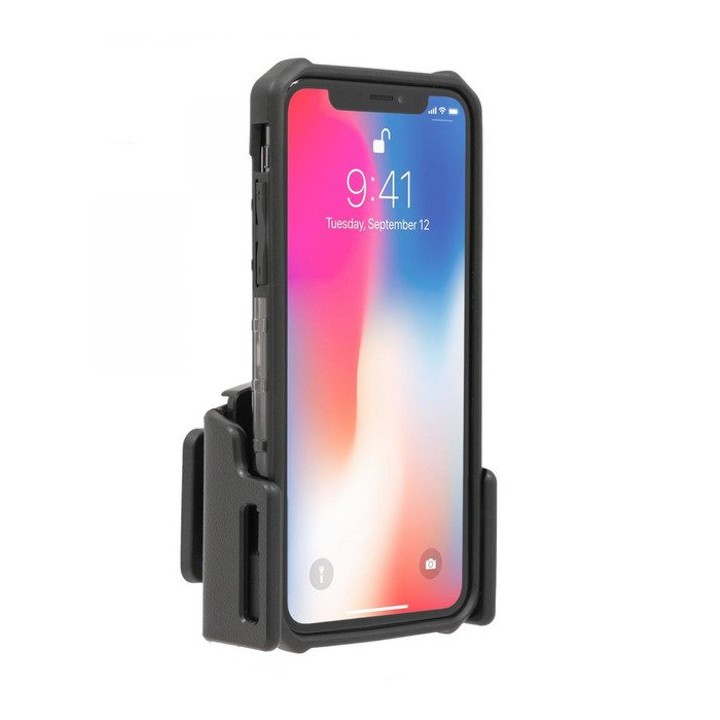 Uchwyt uniwersalny regulowany do telefonu bez futerału oraz w futerale lub etui o wymiarach: 62-77 mm (szer.), 2-10 mm (grubość)
