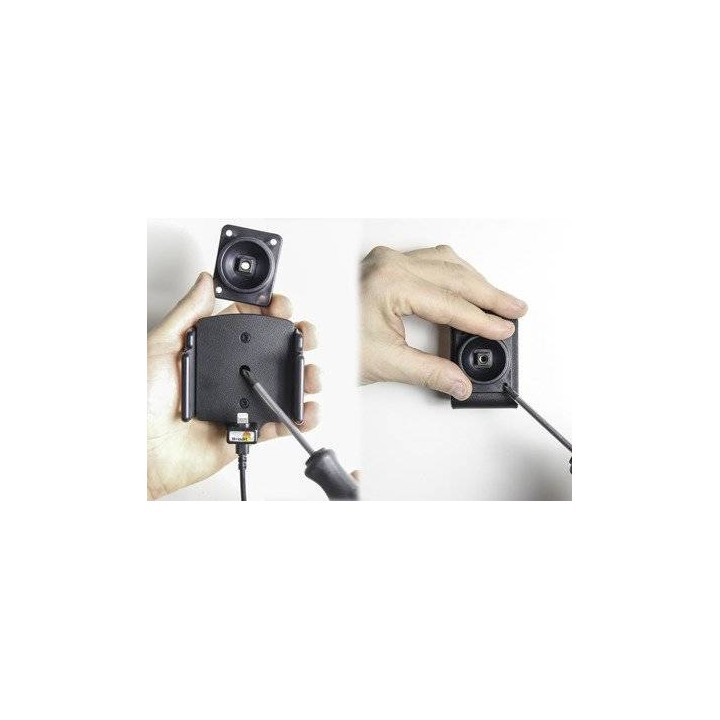 Uchwyt aktywny z kablem USB do Apple iPhone 12 Pro w futerale lub bez o wymiarach: 62-77 mm (szer.), 6-10 mm (grubość).