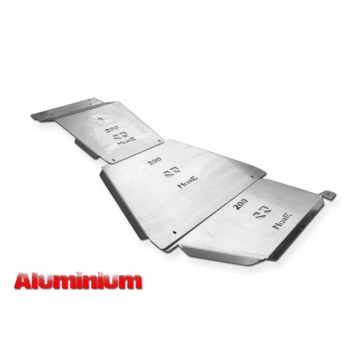 Zestaw aluminiowych osłon podwozia MorE 4x4 - Toyota Land Cruiser J200