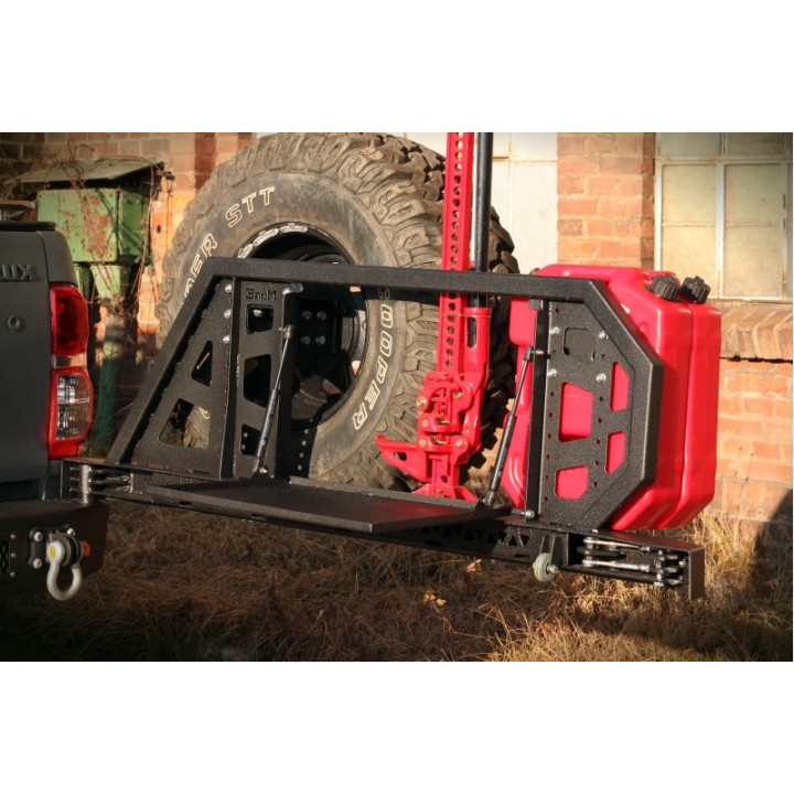 Uchwyt koła i kanistrów - Gondola MorE 4x4