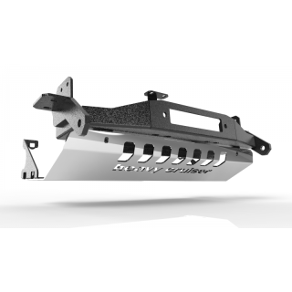 Osłona czołowa z płytą montażową wyciągarki aluminiowa Jeep Cherokee Liberty KJ 2.5d 2.8d 3.7 2002-2008