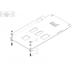 Osłona skrzyni biegów Toyota Tundra 2014-2020 aluminiowa