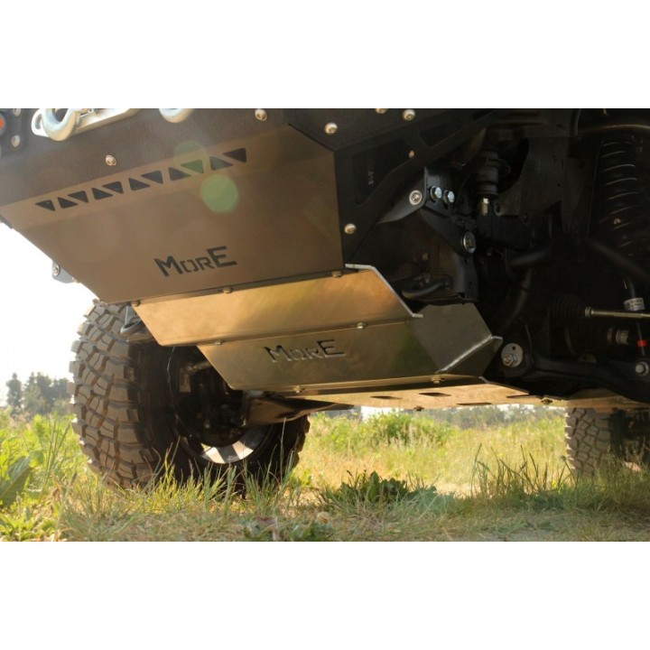 Zestaw aluminiowych osłon podwozia MorE 4x4 - Toyota Hilux REVO