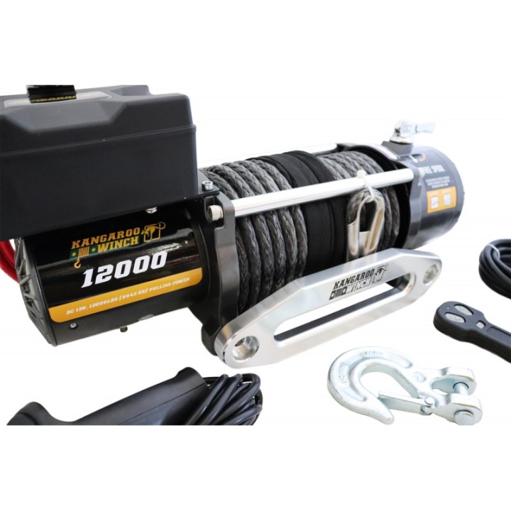 Wyciągarka Kangaroowinch K12000 12V z liną syntetyczną