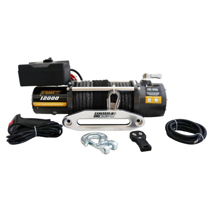 Wyciągarka Kangaroowinch K12000 12V z liną syntetyczną