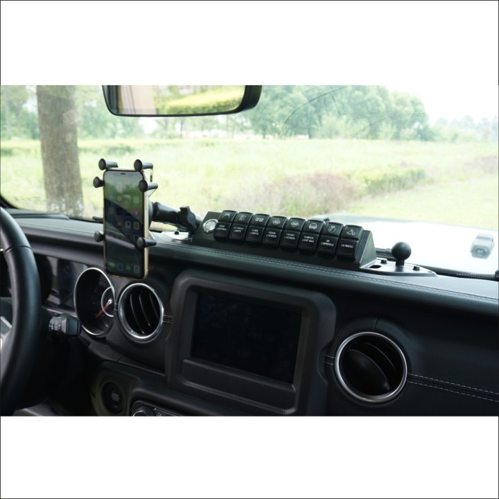 wodoodporny panel Wrangler JL JT od 2018 z uchwytem na telefon