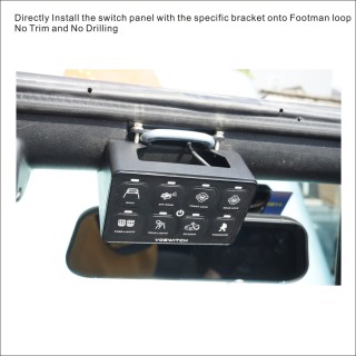 wodoodporny panel Wrangler JL JT od 2018 z uchwytem na telefon
