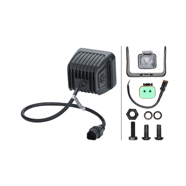 ZEST. 2SZT LAMP ROB. 3.2" BLISKI ZASIĘG BLACK SERIES 1FA 358 176-811