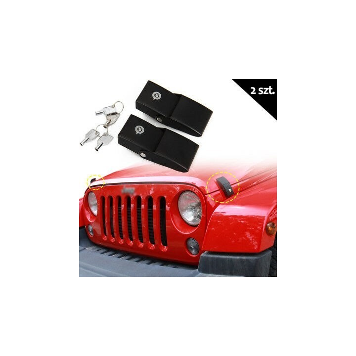 Zamki boczne pokrywy/maski Jeep Wrangler JK