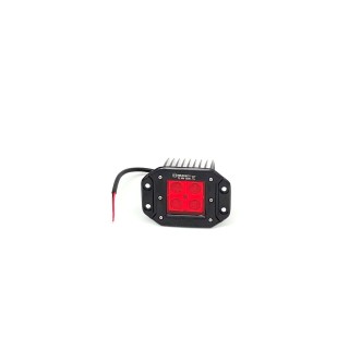 Lampa LED 4x3W Habitat Czerwona FLOOD z uchwytami montażowymi do zabudowy w zderzak
