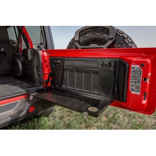 Stolik na tylne drzwi aluminiowy / klapę Wrangler JL od RIVAL