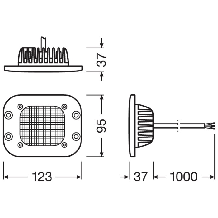 Lampa LED Rival do zabudowy