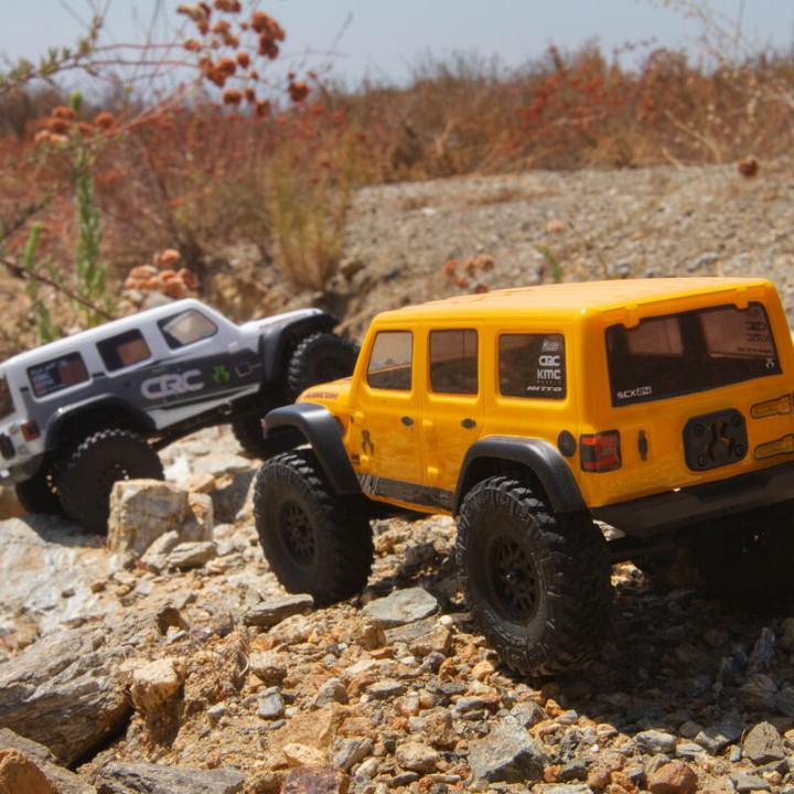 Axial SCX24 Jeep Wrangler JLU CRC 2019 V2 1:24 4WD RTR biały