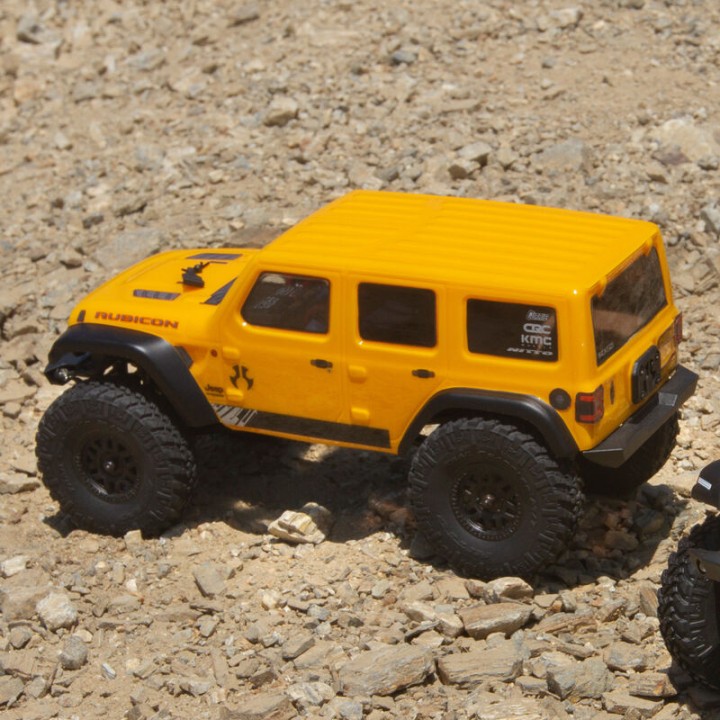 Axial SCX24 Jeep Wrangler JLU CRC 2019 V2 1:24 4WD RTR żółty