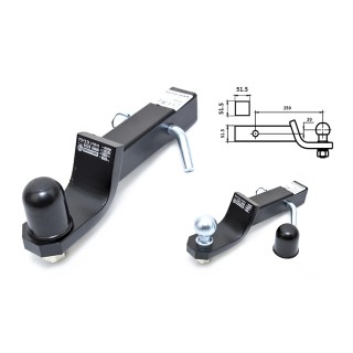 Przedłużony adapter haka holowniczego USA z przetyczką AH-4