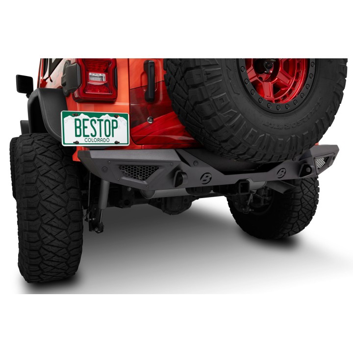 Zderzak Bestop 4496101 HighRock 4x4 Granite Series Rear Bumper for 18-22 Jeep Wrangler JL