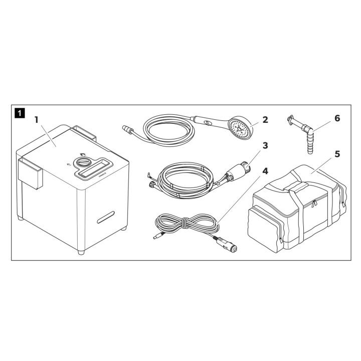 Kampa Geyser Gas powered hot water system