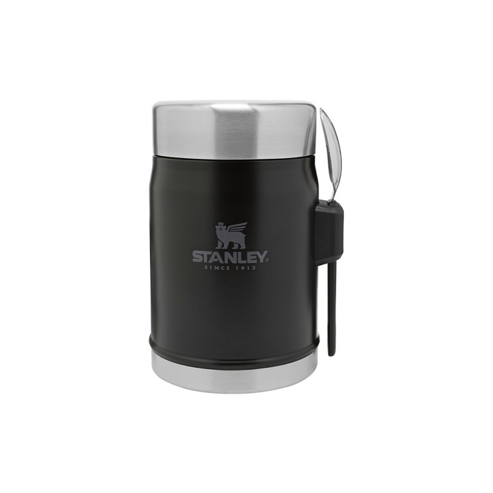 TERMOS OBIADOWY ZE SZTUĆCEM CLASSIC 0,4 L CZARNY STANLEY