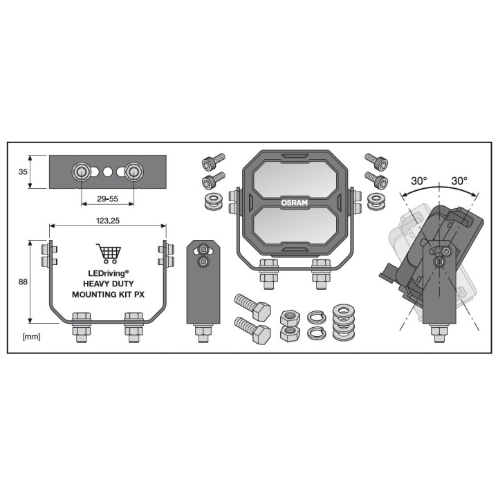 Cube PX Wide Beam 4500lm 64x117x113mm