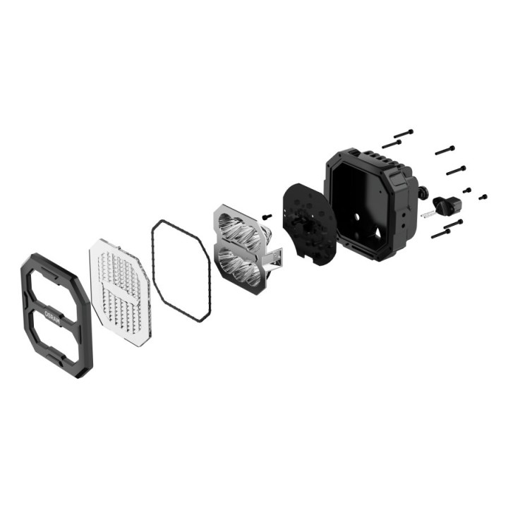 Cube PX Flood Beam 3500lm 117x113x64mm