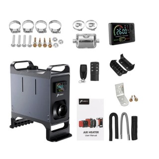 Ogrzewanie postojowe nagrzewnica HCALORY HC-A02, 8 kW, Diesel, Bluetooth (szare)