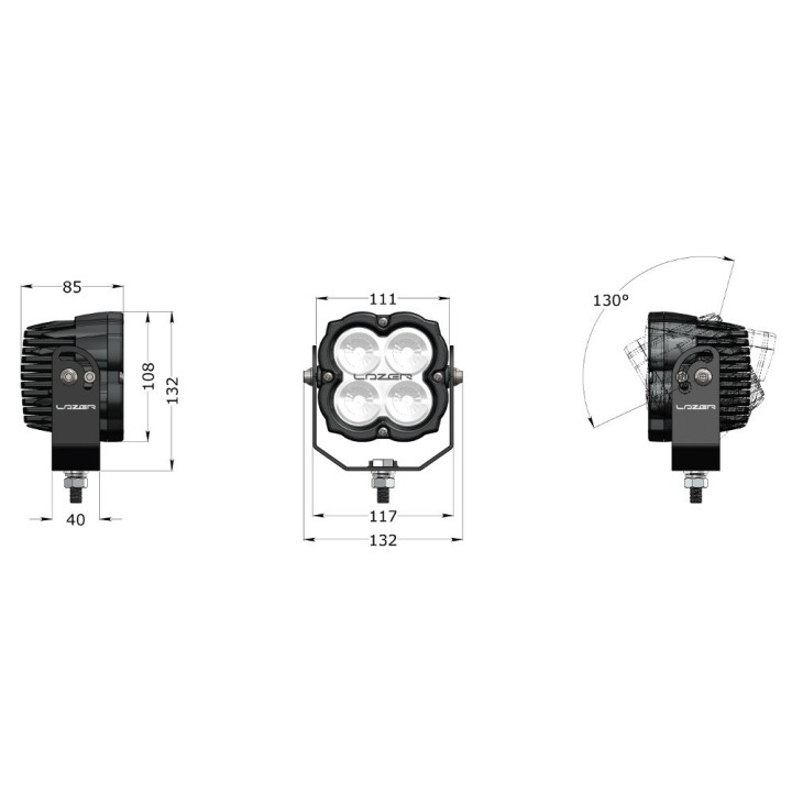Lampa robocza LED LAZER UTILITY 80 NG (SLIM) – 8820 lm