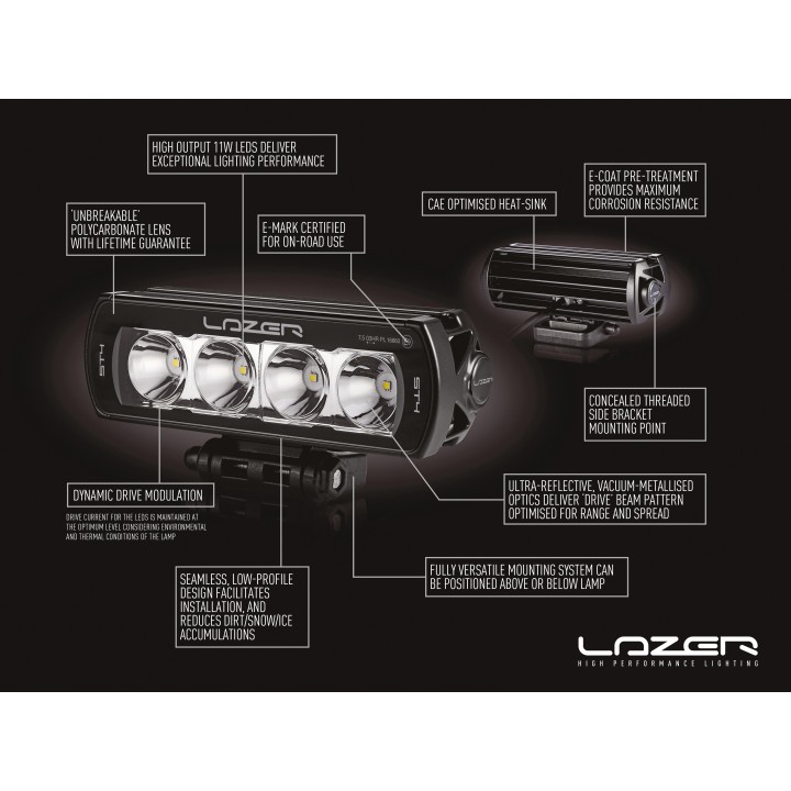 Zestaw dwóch lamp LAZER ST4 Evolution - Volkswagen T6 (2015