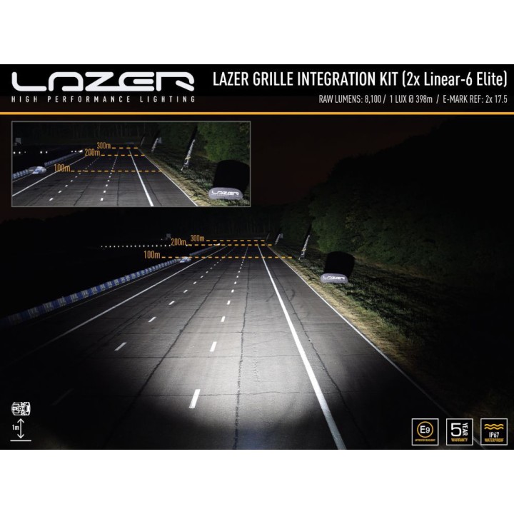 Zestaw dwóch lamp LAZER Linear 6 Elite - Isuzu D-Max (2021