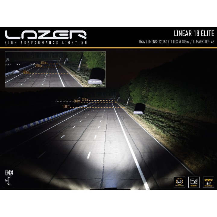Zestaw lampy LAZER Linear 18 Elite - Nissan Navara NP300