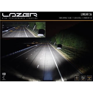 Lampa LAZER Linear 36 Double z zestawem do montażu na dachu