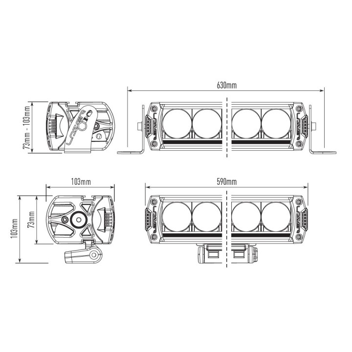 LAZER Triple-R 1250 Smartview - kit – 12170 lm – 1463 m