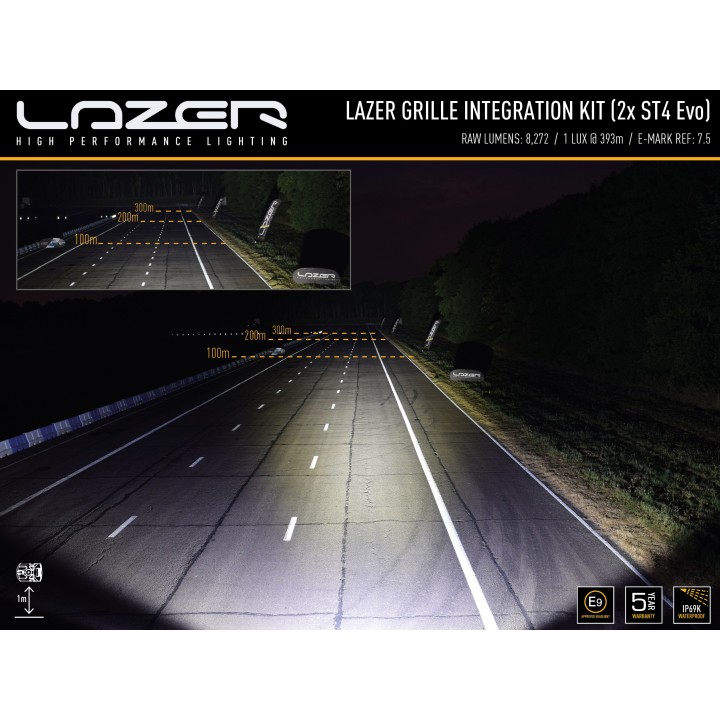 Zestaw dwóch lamp LAZER ST4 Evolution - Mercedes X-Class V6