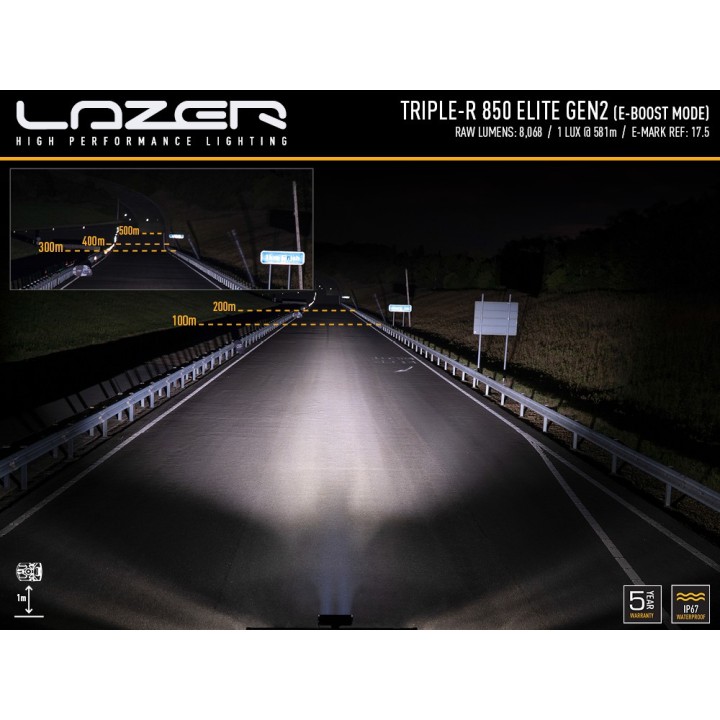 LAZER Triple-R 850 Elite (Gen2) – 8 068 lm – 1162 m