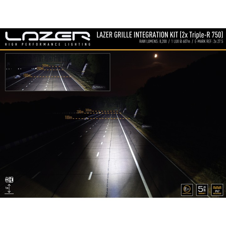 Zestaw dwóch lamp LAZER TRIPLE-R 750 (Gen2) - Toyota Hilux