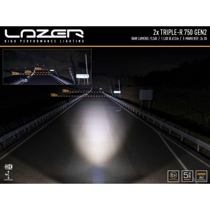 Zestaw dwóch lamp LAZER TRIPLE-R 750 (Gen2) - VW Crafter