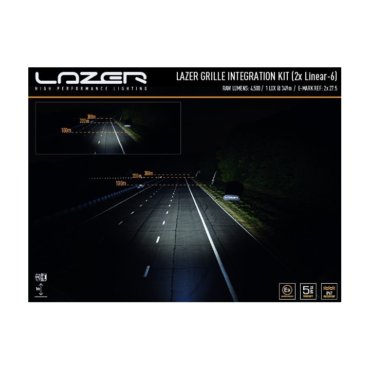 Zestaw dwóch lamp LAZER Linear 6 - Toyota Hilux (2021 -)