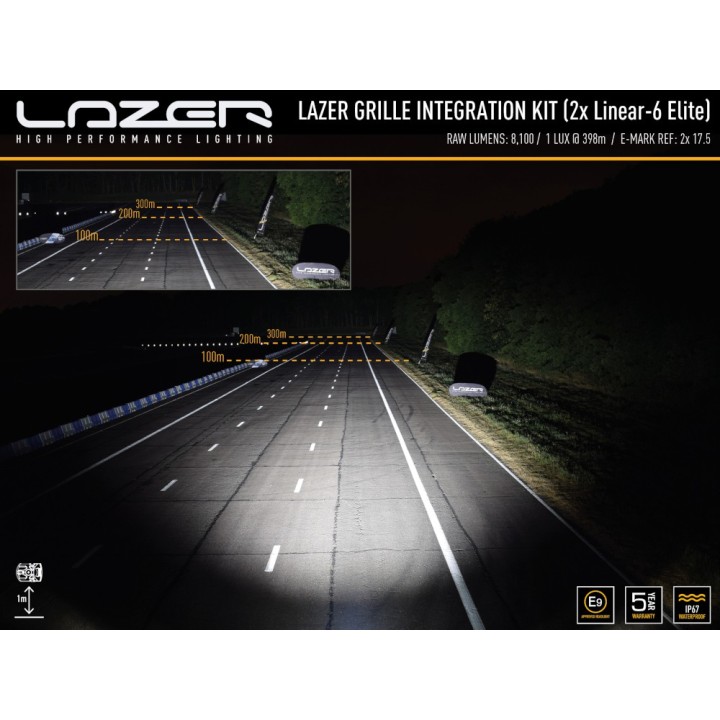 Zestaw dwóch lamp LAZER Linear 6 Elite - Toyota Hilux (2021