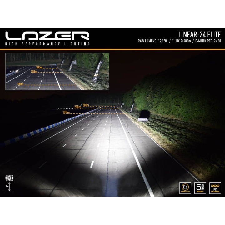 LAZER Linear 24 Elite – 18,000 lm – 1126 m – ECE R149