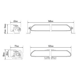 Zestaw lampy LAZER Linear 18 Elite i-LBA - Toyota RAV4