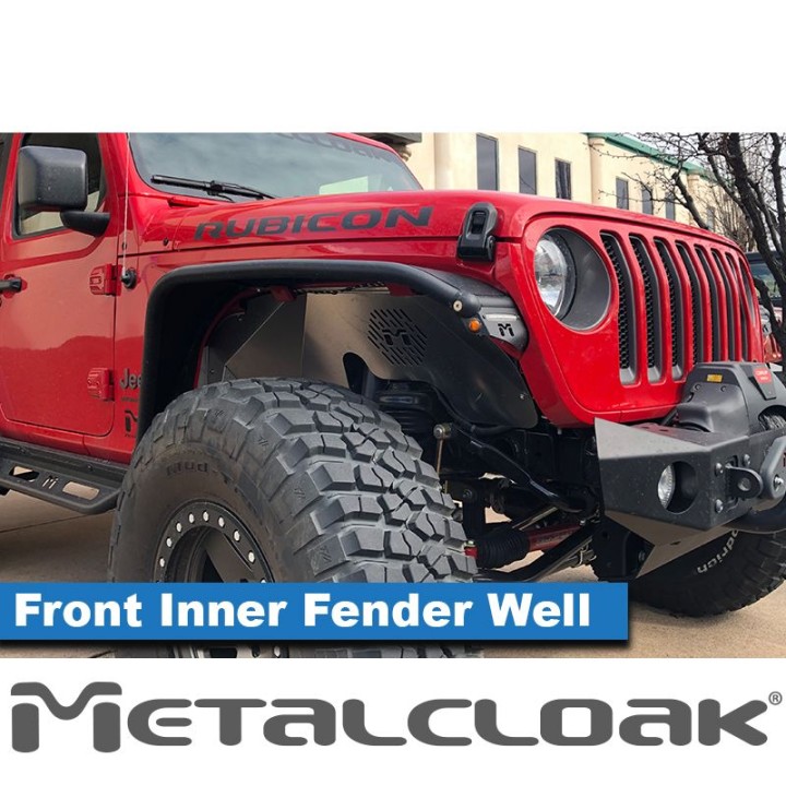 Nadkola aluminiowe Metalcloak przód do Wrangler JL JLU i Gladiator JT