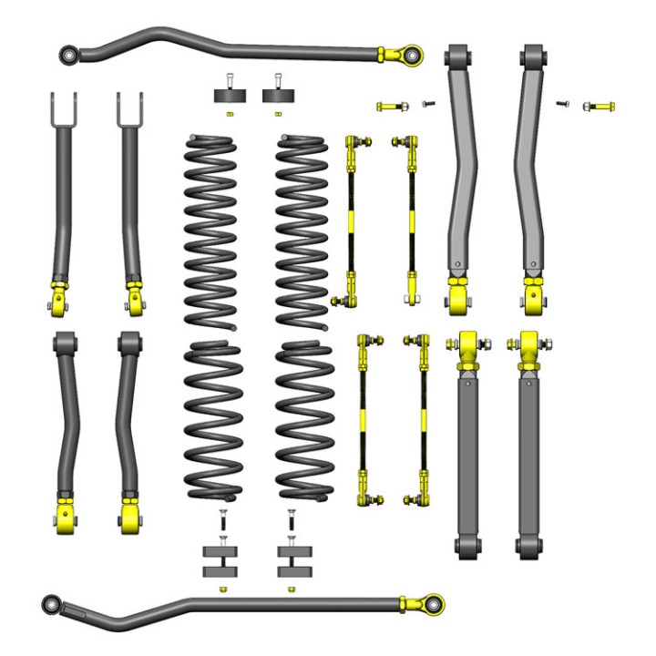 Zestaw zawieszenia Clayton Off Road Premium 392 Lift 2,5"